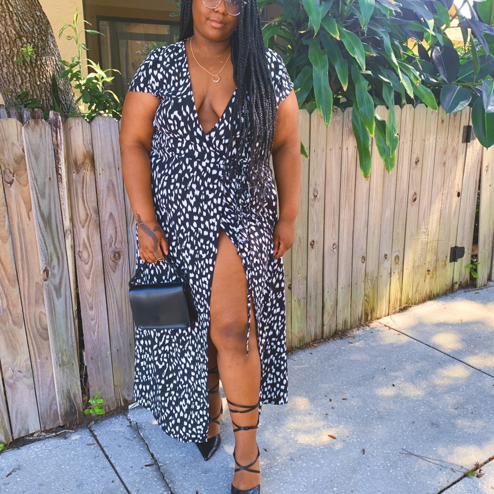 Black and white dress